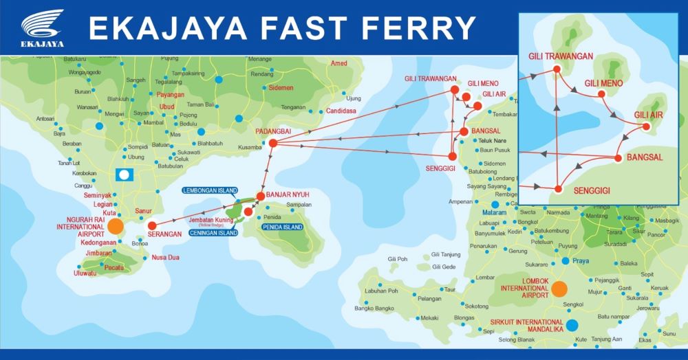The fast boat from Bali regular daily departures in the morning and in the afternoon