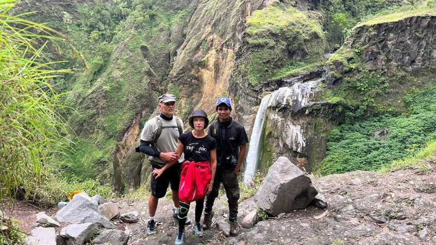 Penimbungan waterfall Torean Route Mount Rinjani