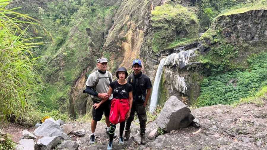 Penimbungan waterfall Torean path Mount Rinjani
