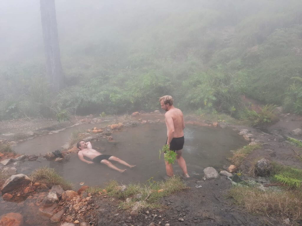 Hot spring Torean Route Mount Rinjani